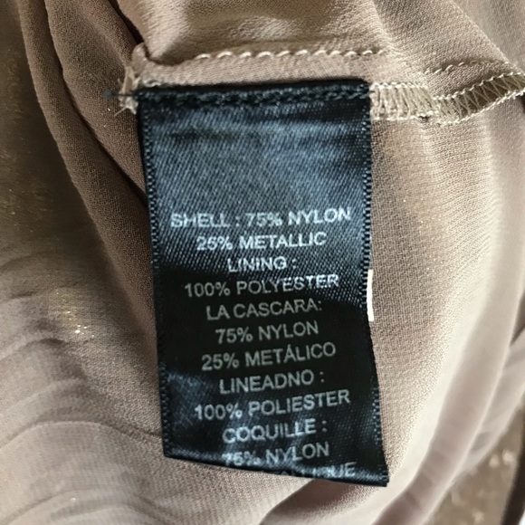 Kenneth Cole Gold Leaf Racer Back Tank Top Shimmer - Picture 8 of 8